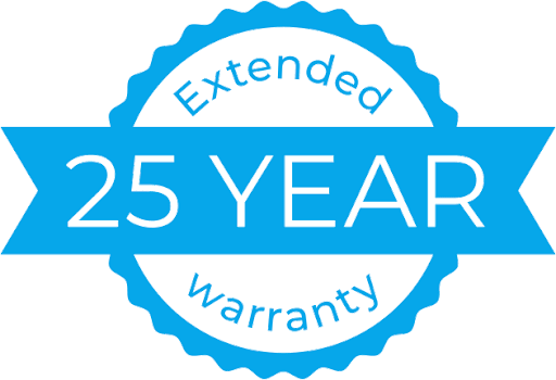 25 year warranty badge