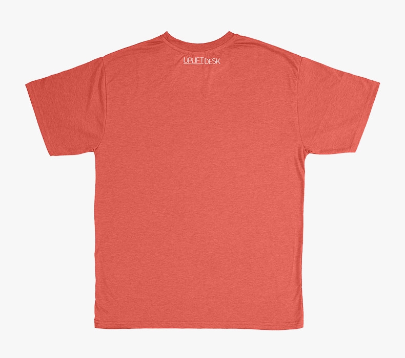 Back view of a red Austin Short Sleeve T-Shirt