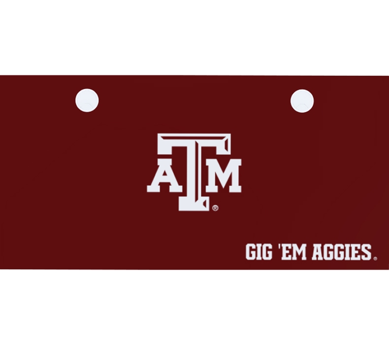 Collegiate desktop featuring Texas A&M branding with text saying, GIG 'EM AGGIES