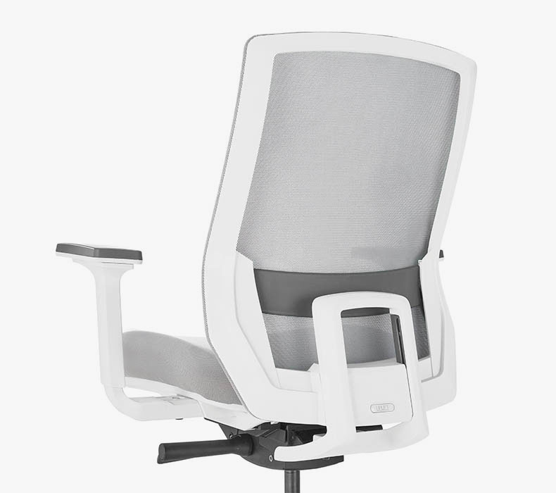 A close-up of the breathable mesh on an Envoke Ergonomic Office Chair