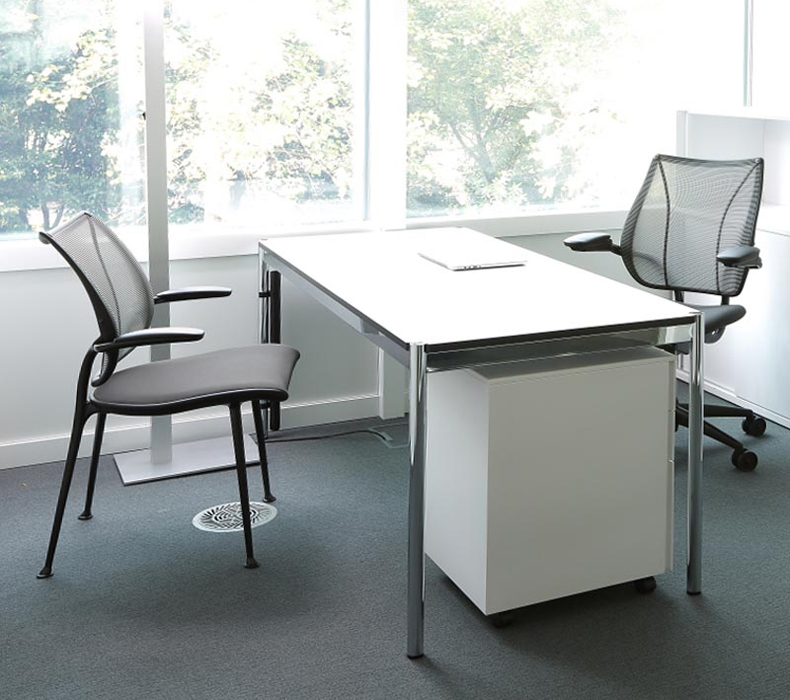 A Humanscale Liberty Side Chair as a guest chair in a private office