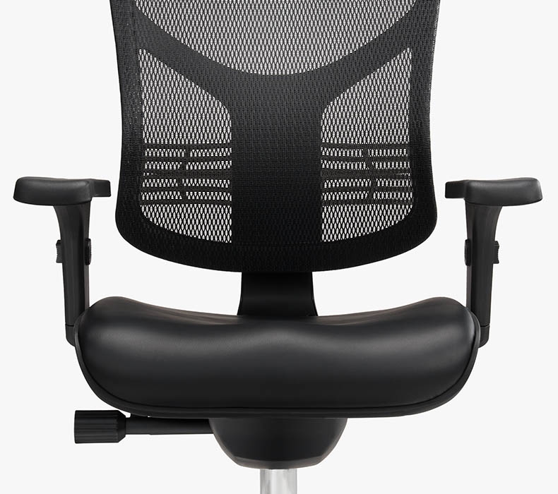 J3 Ergo Office Chair's leather padded seat