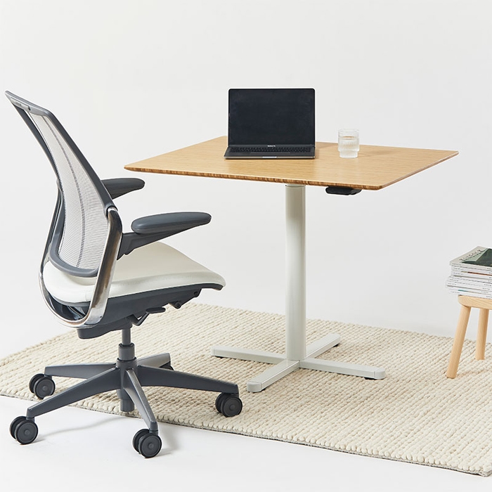 Bring comfort and style to home workspaces with the eFloat One adjustable height table