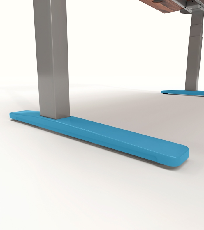 Image highlighting steel foot of the Uplift Standing Desk.