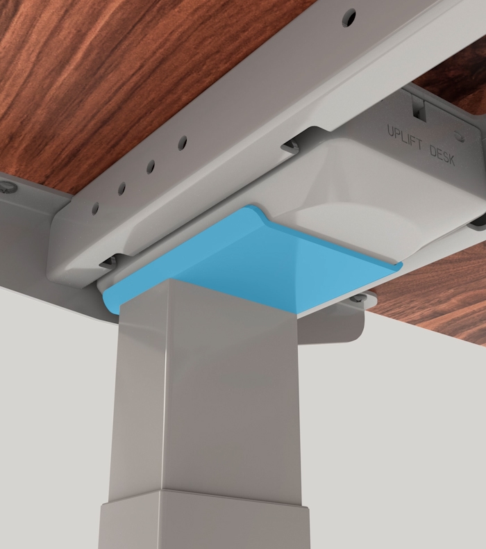 Image highlighting Stability Plate underneath the Uplift Standing Desk.