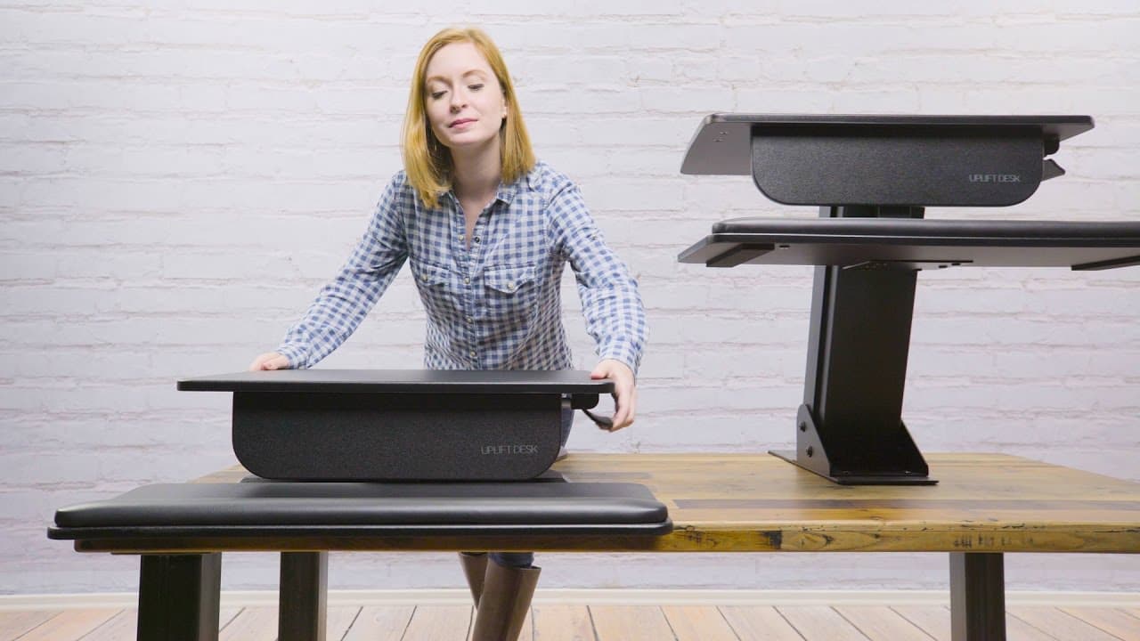 Riser or Clamp Standing Desk Converter by UPLIFT Desk