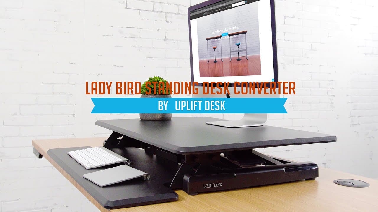 Lady Bird Standing Desk Converter by UPLIFT Desk