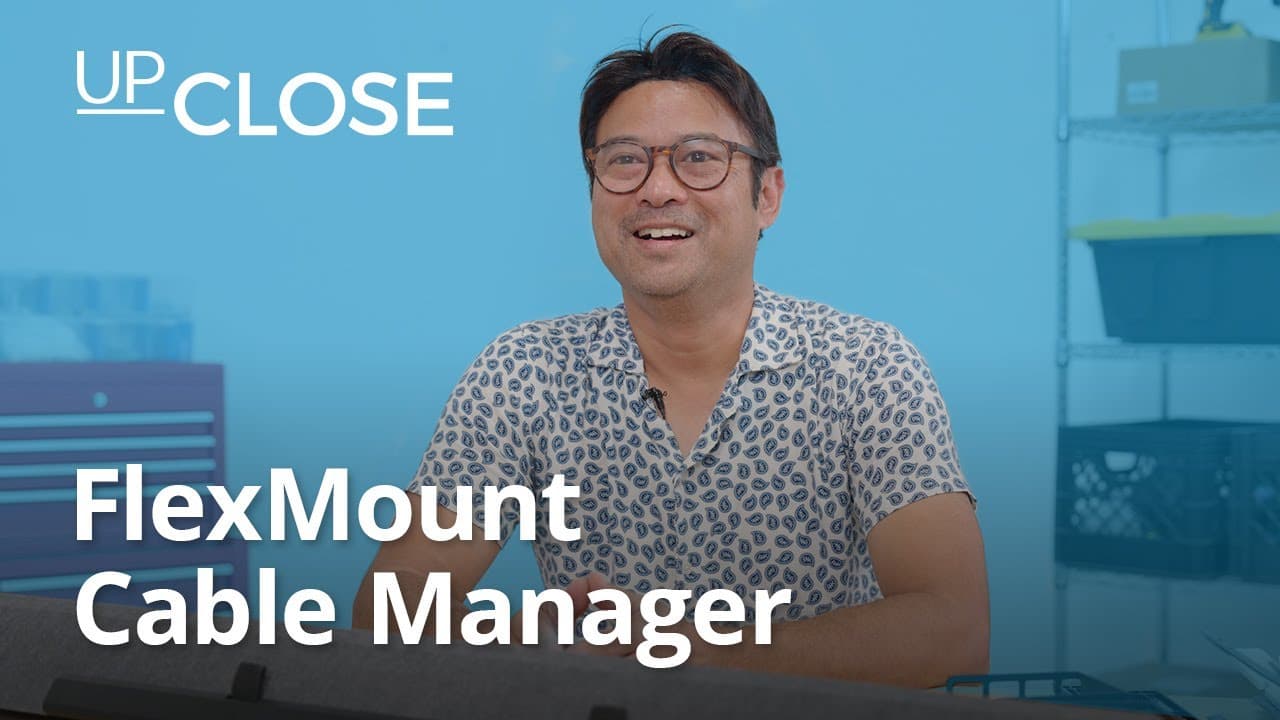 Up Close: FlexMount Cable Manager  | UPLIFT Desk