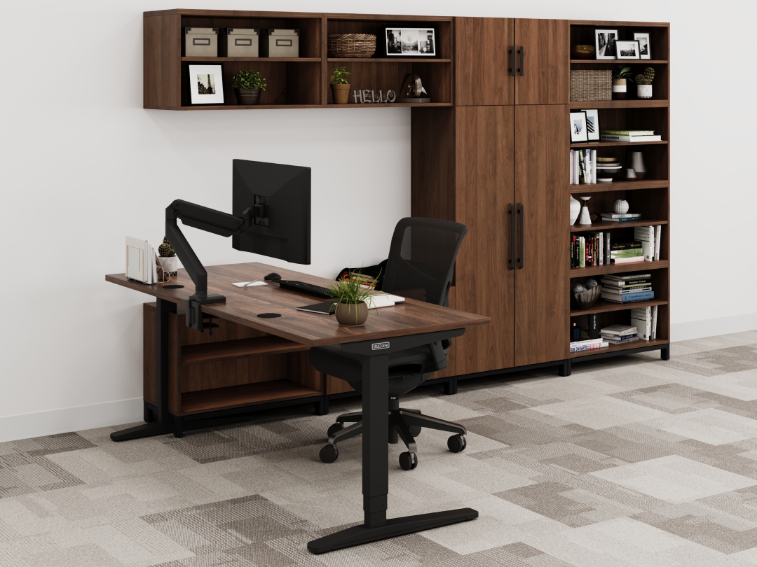 MoPac Storage wall in walnut