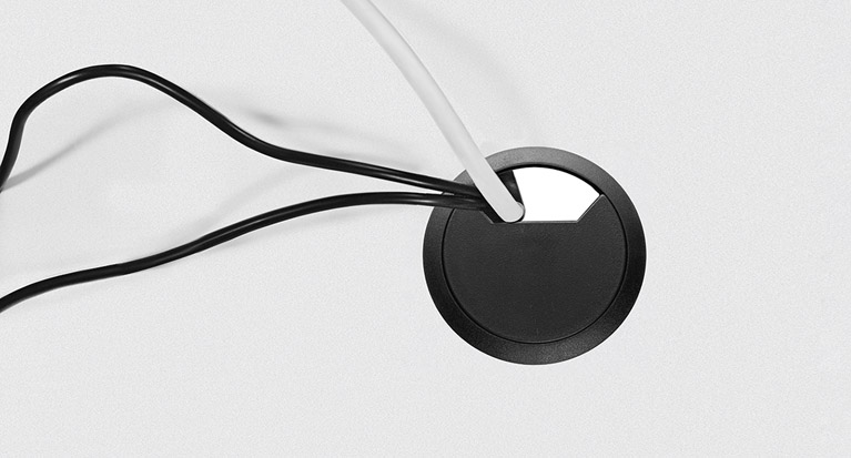 Wires and cables running through a Grommet Cover