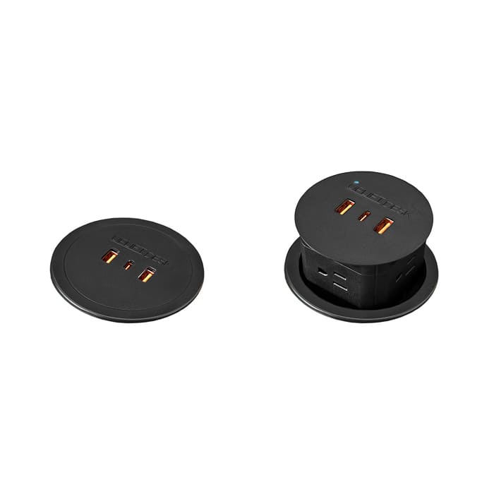 Pop-up power grommet