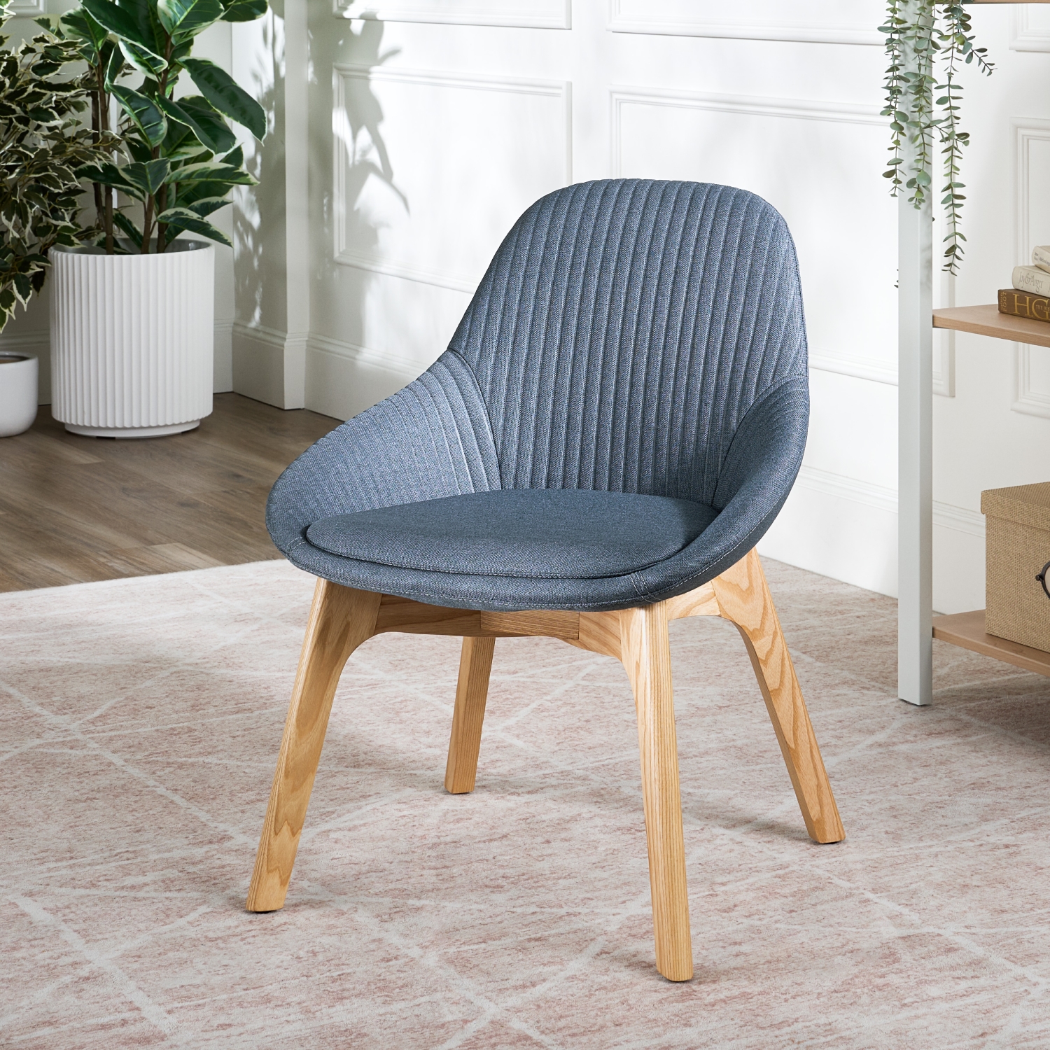Rivervue Side Chair in Basalt Blue by UPLIFT Desk