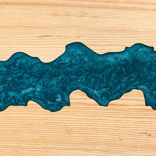 Ash with Epoxy Live Edge Swatch