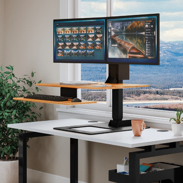 E7 Standing Desk Converter by UPLIFT Desk