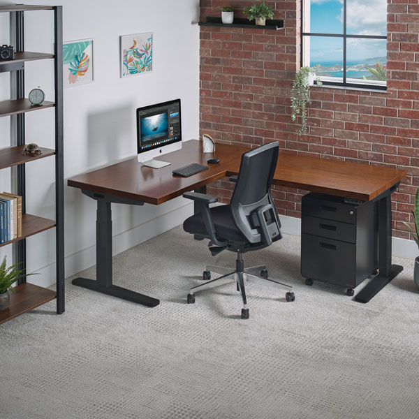3-leg made to order solid wood standing desk