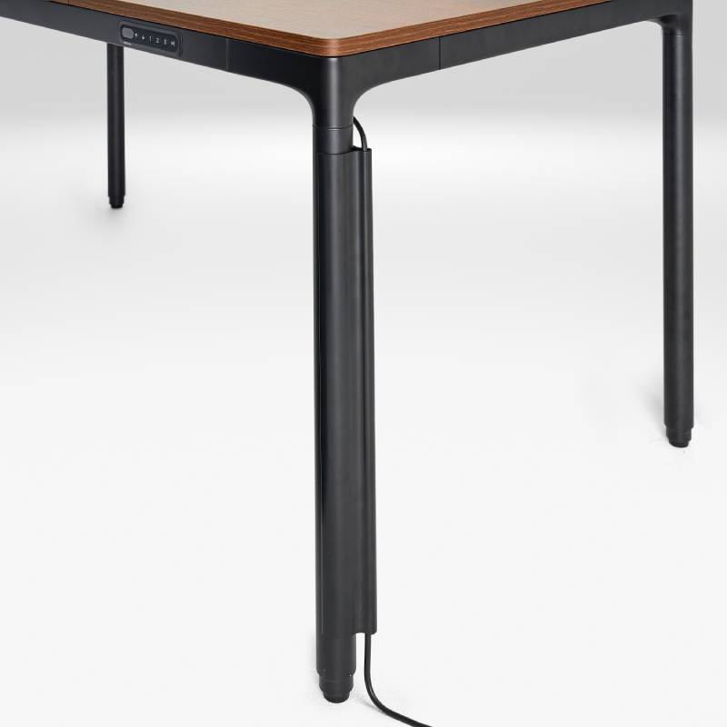 Cable management channel of the QuadZen Standing Desk