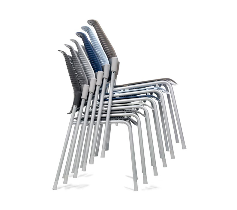 Ventilated back and seat pan provide constant breathable support