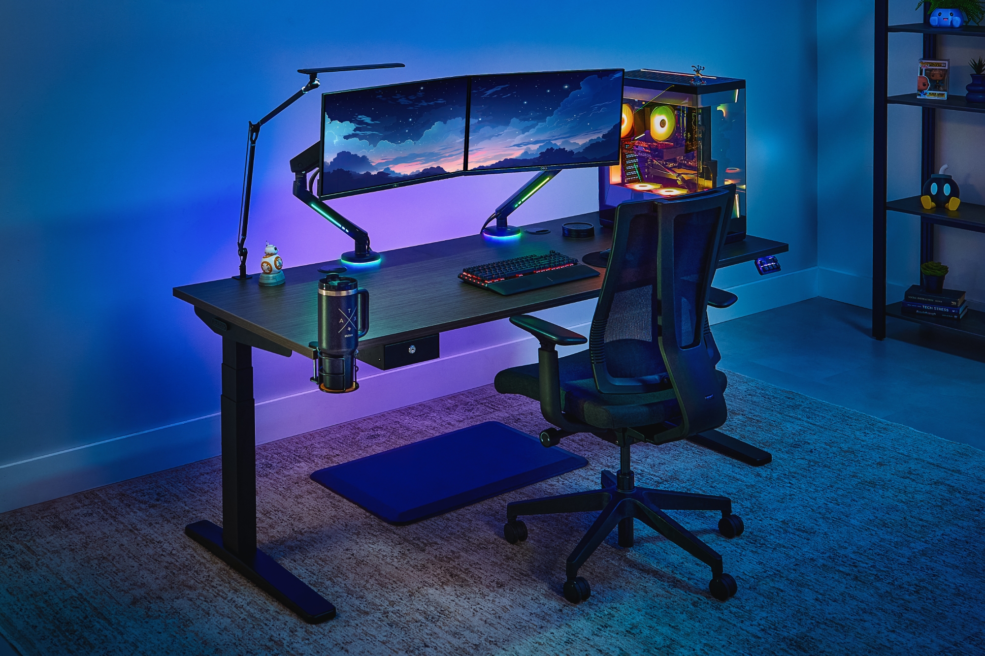 Image with Hotspot: Shoppable Img Gaming UPL960 Ash Gray / Black