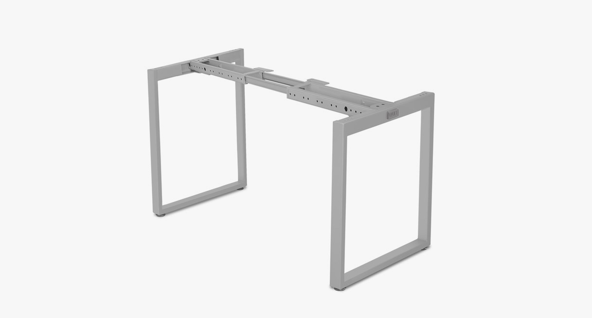 Gray Seated Height O-Leg Table Frame