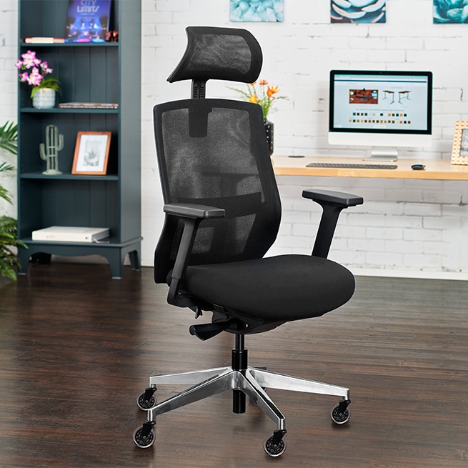Envoke chair with headrest