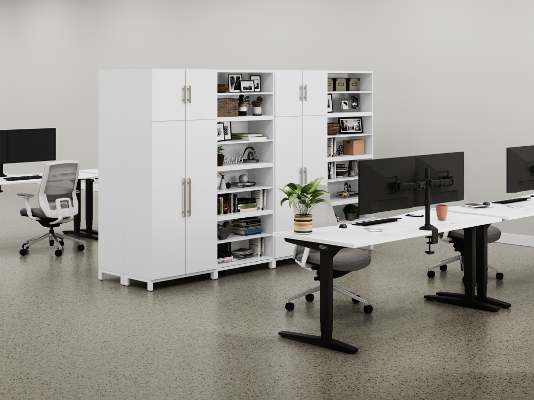 Mopac Storage Wall in white