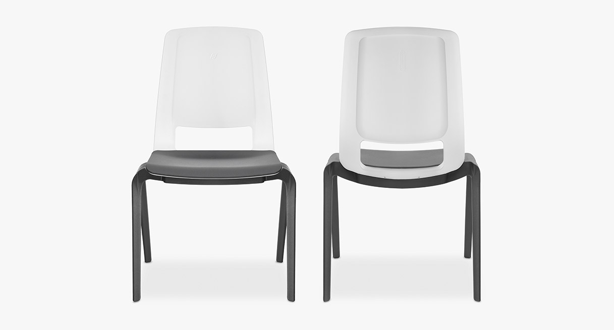 Two Flex Chairs, one facing forward and one facing back