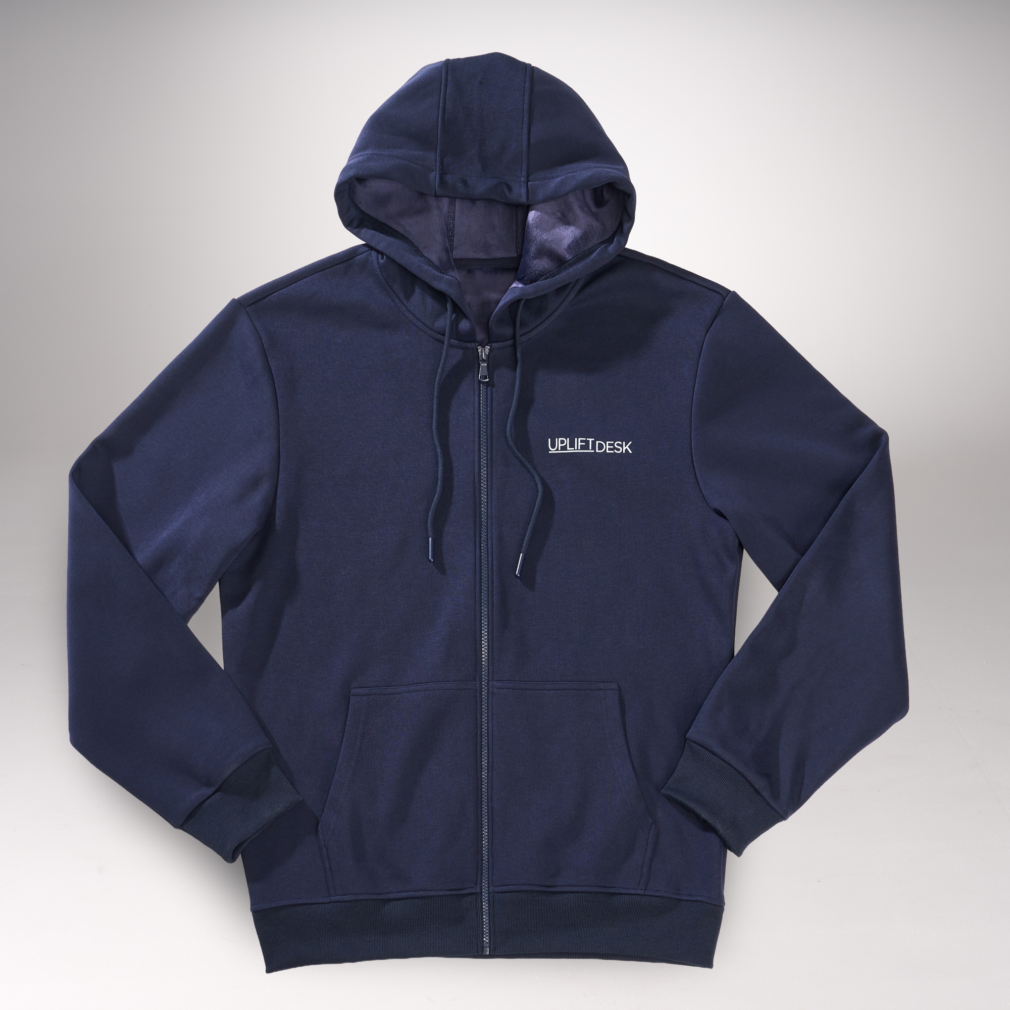 The Full Zip Hoodie by UPLIFT Desk in Navy