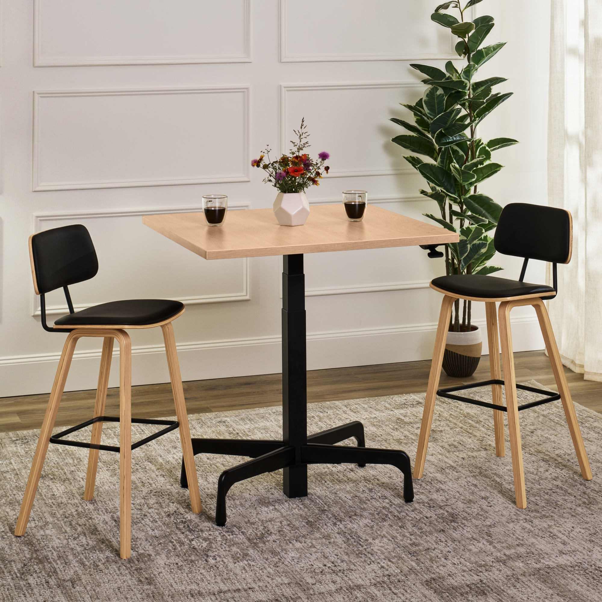 Kerbey Barstool by UPLIFT Desk in light oak