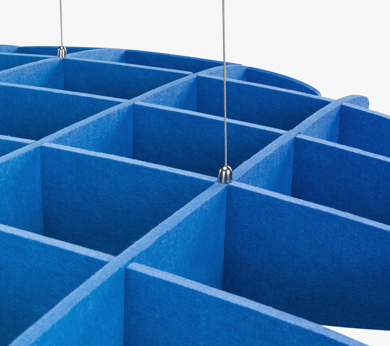 lagoon blue 3d ceiling waffle cloud