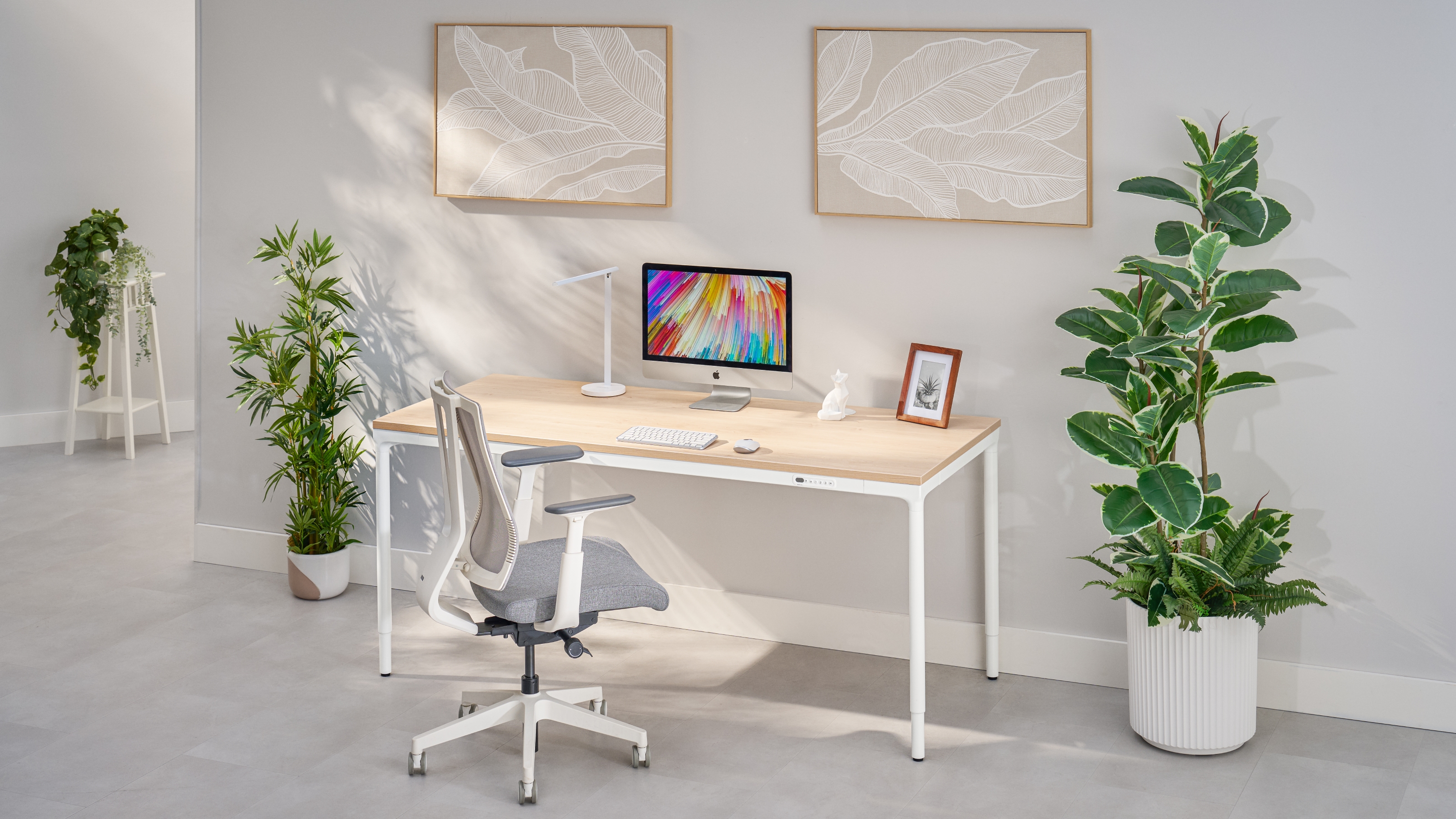 Parsons standing desk with UPLIFT Desk products