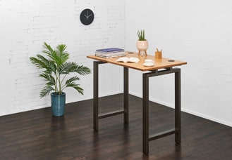 Offset Standing Height 4-Leg Table Frame hover image