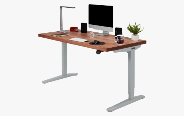 UPLIFT Clearance Standing Desk - Mahogany Wide Plank 42” x 30” hover image