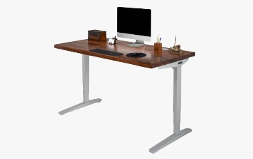 UPLIFT Clearance Standing Desk - Walnut Wide Plank 42” x 24” hover image