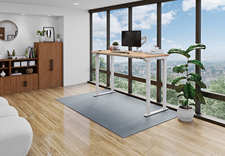 UPLIFT Custom Solid Wood Standing Desk, 4-Leg hover image