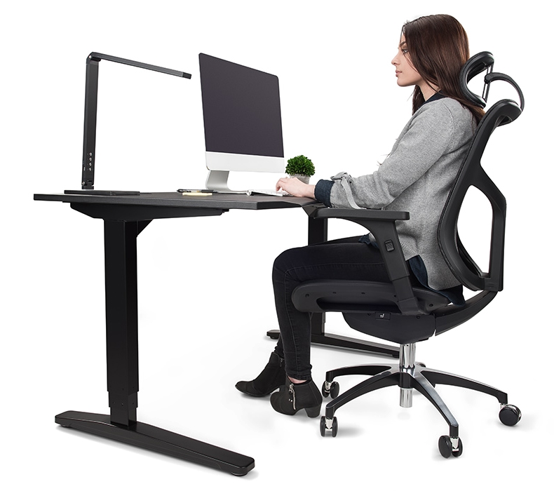 A woman sitting in a J3 Ergonomic Chair