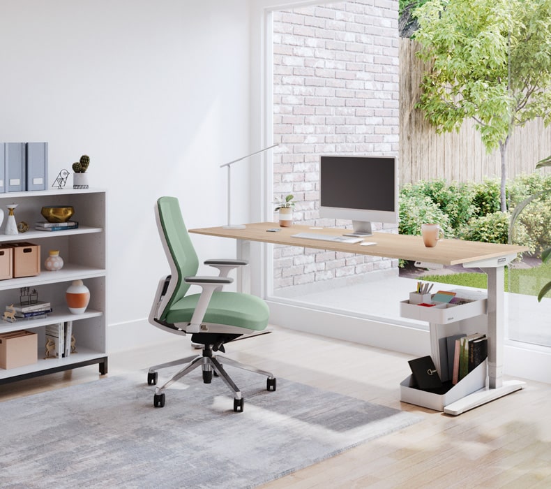 Envoke Ergonomic Chair by UPLIFT Desk in Sage