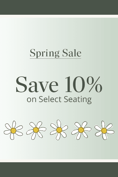 Spring sale - 10% off chairs