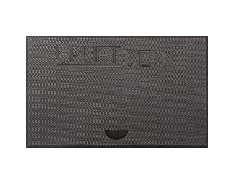 The anti-fatigue Standing Desk Mat with Heel Grab