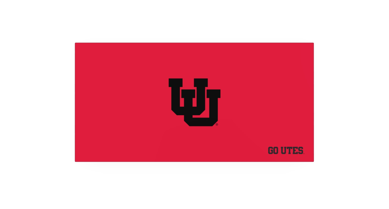 60x30 University of Utah Red Desktop on a 2-Leg Standing Desk Frame