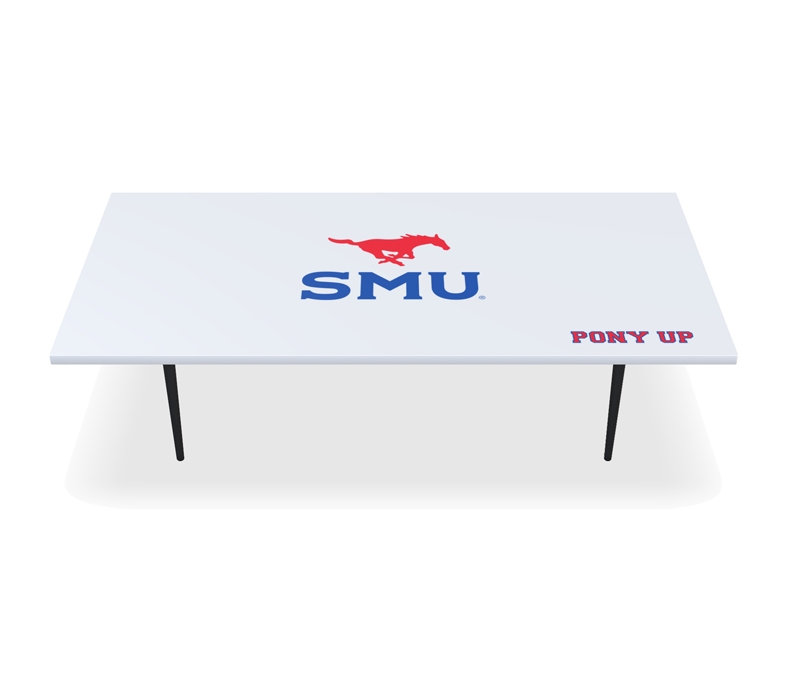 60" x 30" Southern Methodist University Slimline Coffee Table.