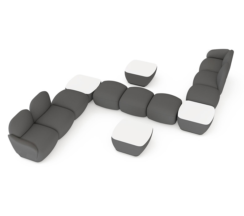 Dillo Zig-Zag Configuration for modern office lounge seating