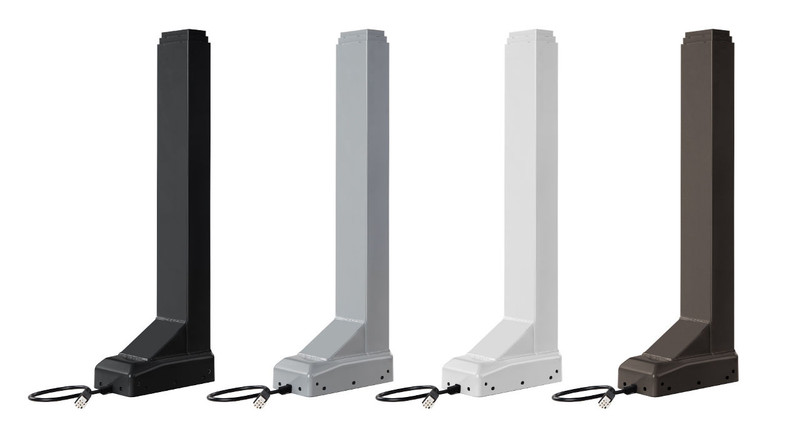 Replacement legs are available in black, gray, white, and industrial style frame colors