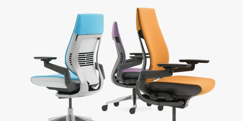 Three Steelcase Gesture chairs