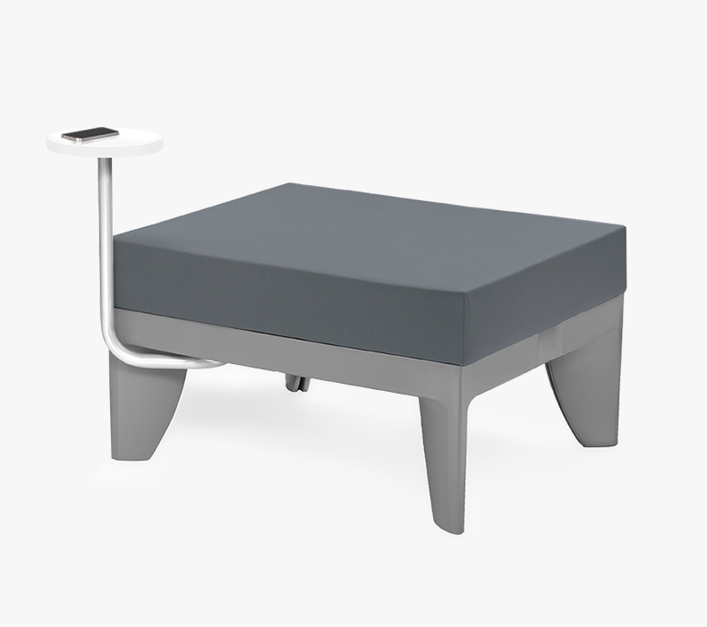 CHR110-CTBL and CHR110-SWOB- SoCo Seat without back and SoCo Circle Table by UPLIFT Desk