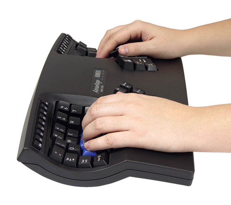 Side view of the Kinesis Advantage2 LF Contoured Linear Feel