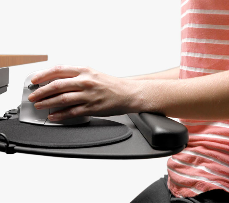 The Keyboard Tray System is designed to adjust to fit your needs for optimal ergonomics
