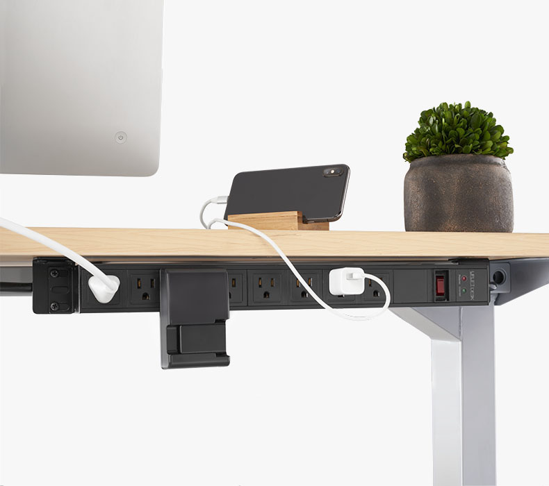 Outlet orientation offers more room to plug in devices