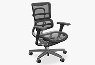 Intuition Ergonomic Chair angled front view