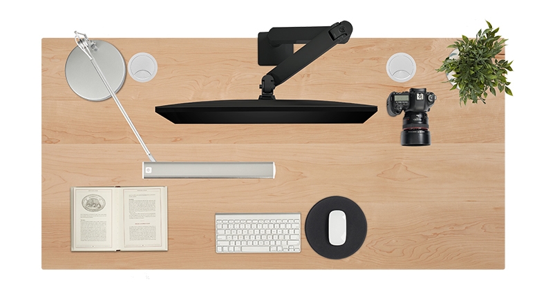 Maple Custom Solid Wood Desktop