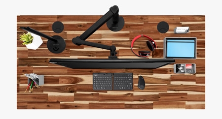 60" x 30" Acacia Butcher Block Solid Wood Desktop